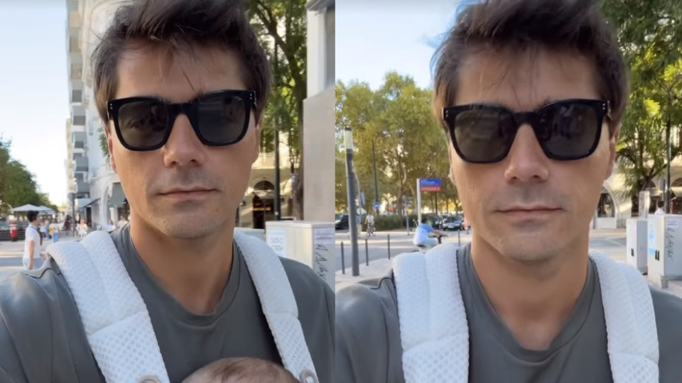 Lourenço Ortigão mostra novas imagens com o filho Vicente