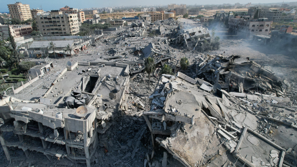 Al-Zahra, o bairro de Gaza que ficou reduzido a escombros