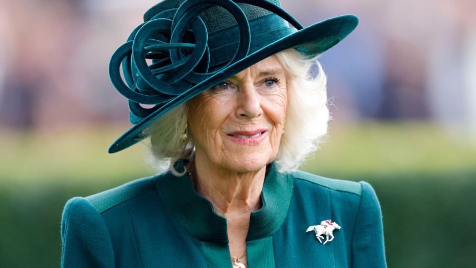 Rainha Camilla aposta em vestido com padrão 'arriscado' (para a realeza)