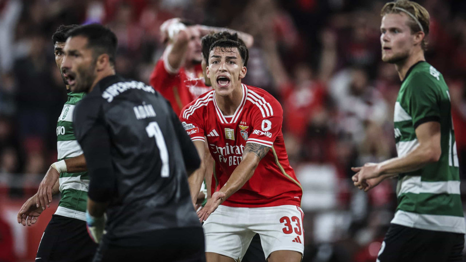 As melhores imagens do 'quentinho' Benfica-Sporting que não viu na TV