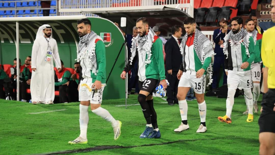 Seleção da Palestina fez o primeiro jogo oficial desde o início da guerra