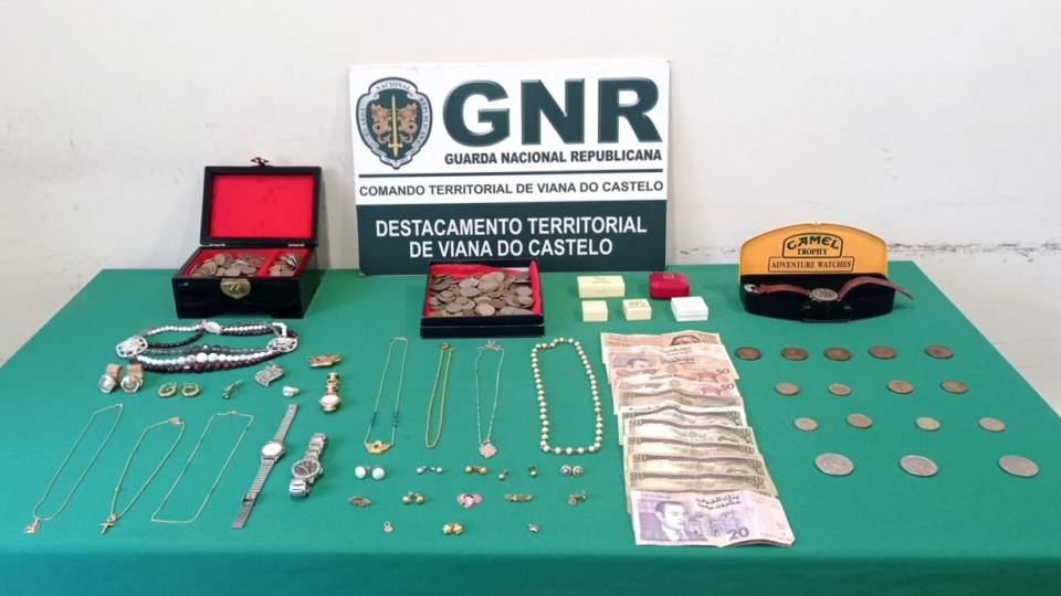 GNR recupera ouro furtado. Suspeita "aproveitava-se da confiança"