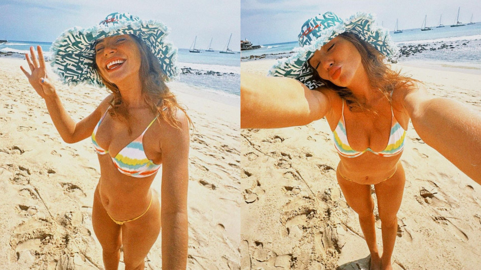 Em Cabo Verde, Carolina Carvalho posa em topless. "Deusa"