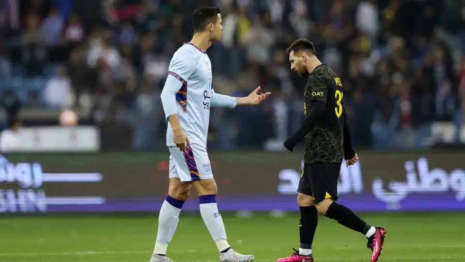 Festejou 'à Messi' no lugar de Cristiano Ronaldo... e instalou a polémica