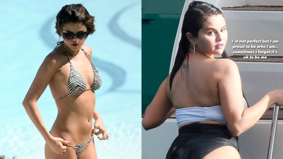 Selena Gomez partilha fotografias de antes e depois do seu corpo