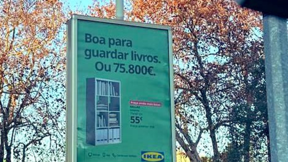 "Boa para guardar livros. Ou 75.800€". Campanha da IKEA torna-se viral