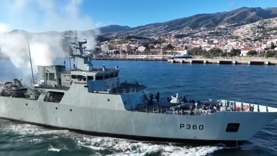 "Mais uma missão cumprida". Navio da Marinha deixa a Madeira