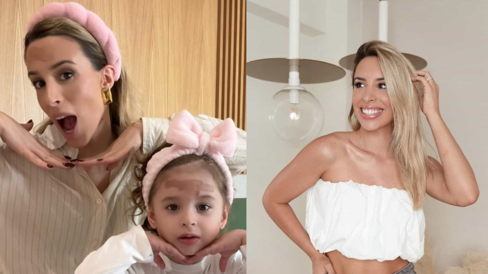 Helena Coelho mostra a sua rotina de skincare com a filha, Íris