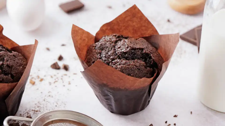 Divinal. Receita de queques de chocolate saudáveis e pouco calóricos