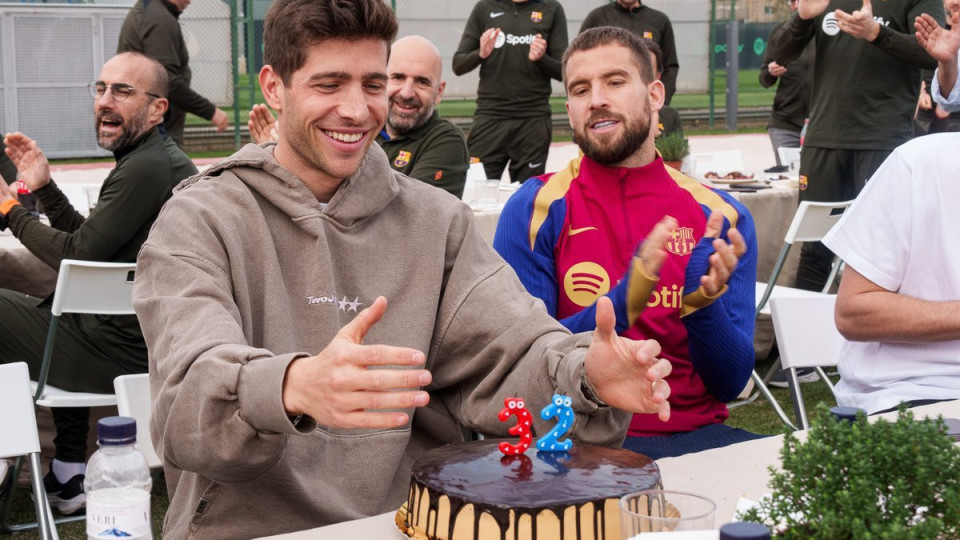 Barcelona festejou aniversário de Sergi Roberto e houve ausente de peso