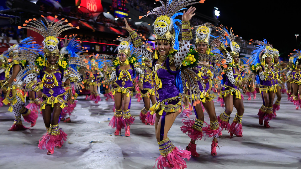 Carnaval no Rio de Janeiro. Escolas de Samba já começaram a desfilar