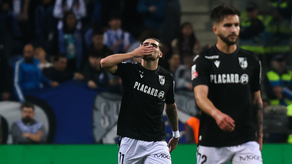 As notas do FC Porto-Vitória SC: Jota tomou o Dragão de assalto