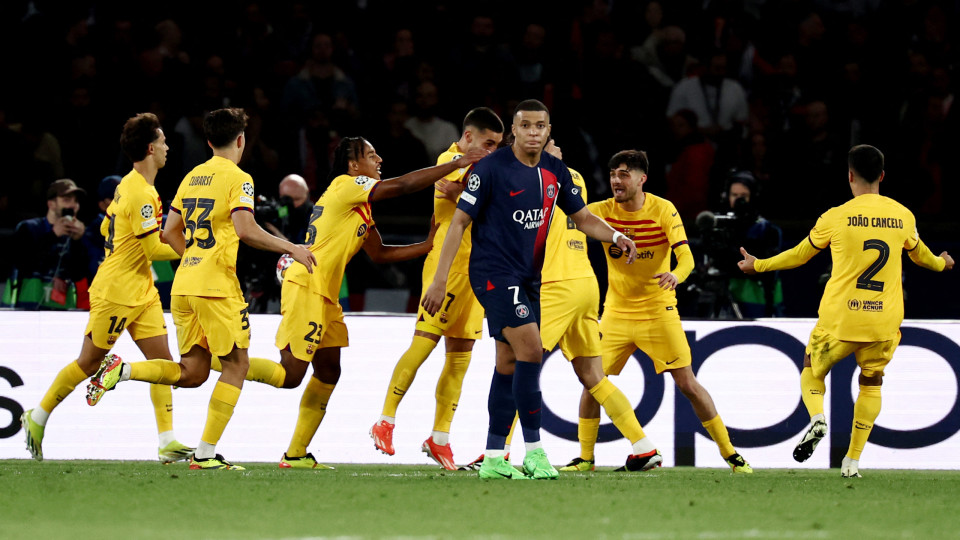 PSG-Barcelona: Several Portuguese on the pitch
