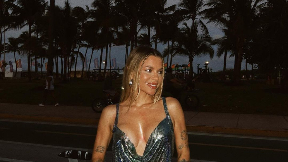 Vestido arrojado (e sensual) de Mel Jordão dá nas vistas em Miami