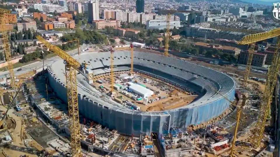 It already looks like a stadium. Barça shows images of the current state of Camp Nou