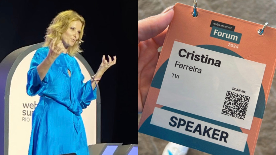 Cristina Ferreira já subiu ao palco da Web Summit no Brasil. Eis as fotos