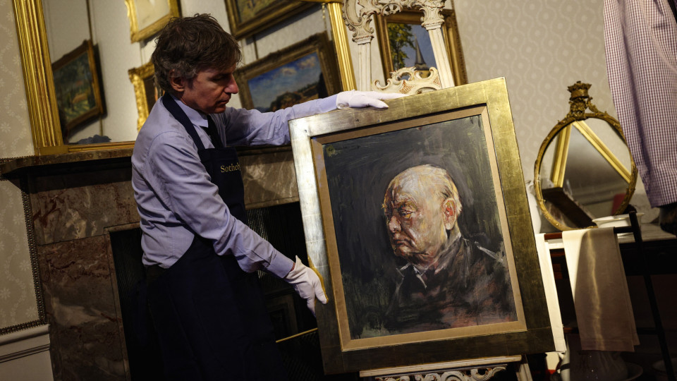 Retrato de Churchill (feito por artista que desprezava) vai ser leiloado