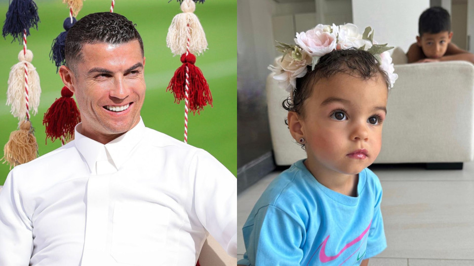 Cristiano Ronaldo declara-se à filha caçula em dia de aniversário