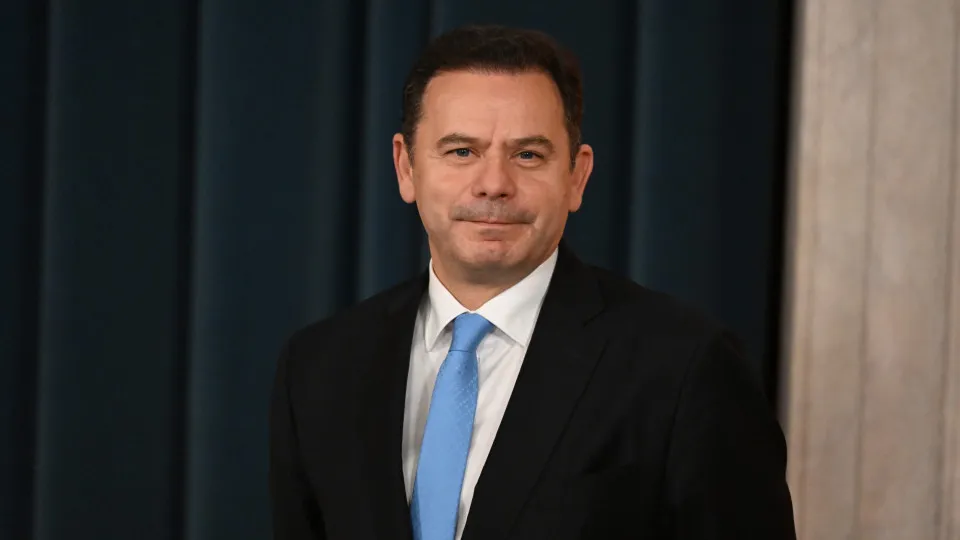 Luis Montenegro, Portugal's prime minister, during his inauguration ceremony at Ajuda Palace in Lisbon, Portugal, on Tuesday, April 2, 2024. Montenegro called on opposition lawmakers to be open to discussions with his center-right minority government, whi