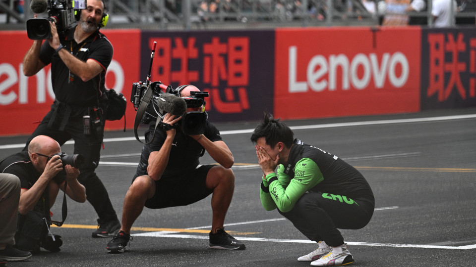 Guanyu Zhou bursts into tears after Chinese Grand Prix