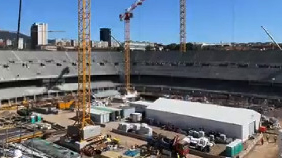 Após quase um ano de obras, Camp Nou está neste estado