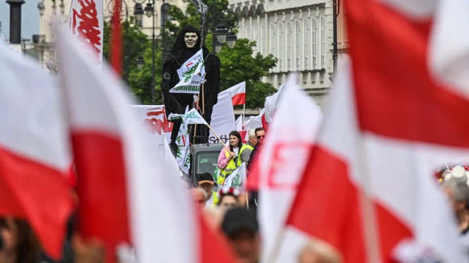 Manifestações de agricultores polacos contra Pacto Verde da UE - Polónia