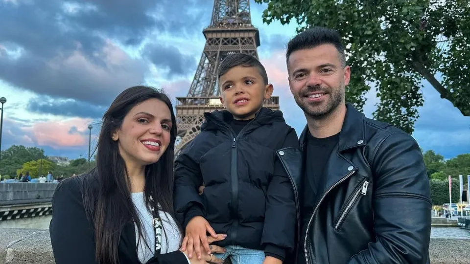 Tatiana Boa Nova e Ruben Boa Nova com o filho Lourenço