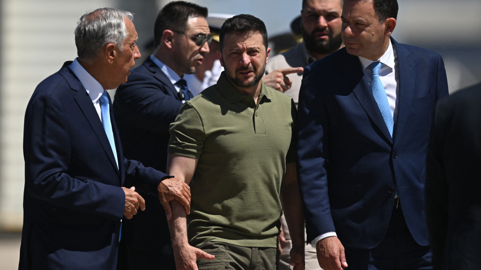 The third time was the charm. The images of Zelensky's arrival in Portugal