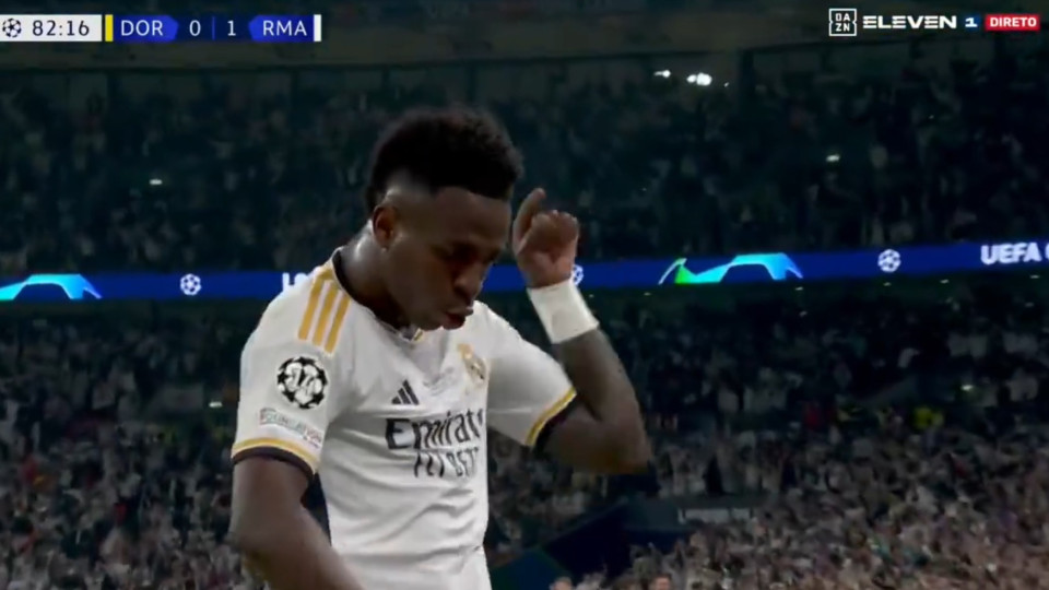 "Eu estou aqui". Vinícius decidiu final da Champions e não esqueceu CR7