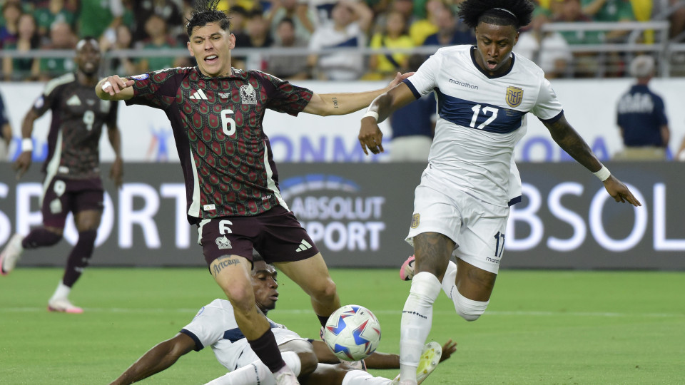 Equador elimina México e defronta Argentina nos 'quartos' da Copa América