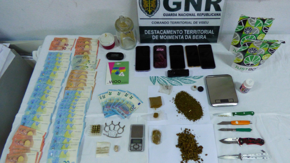 Grupo detido por tráfico de droga em Mêda. Era investigado há um ano