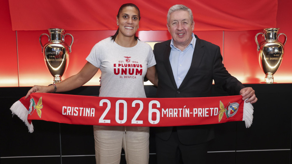 Benfica reforça-se com avançada espanhola Cristina Martin-Prieto
