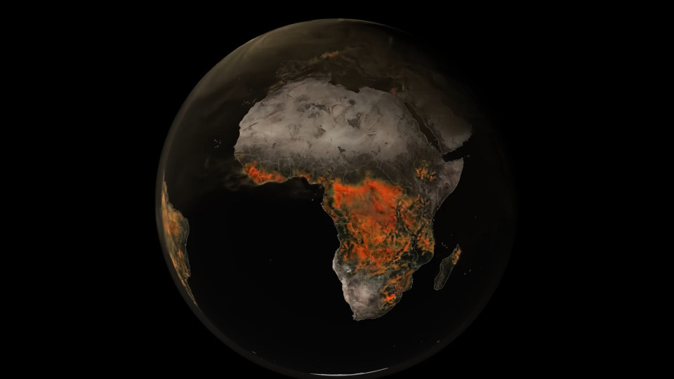 Vídeo da NASA mostra como o dióxido de carbono viaja pela atmosfera