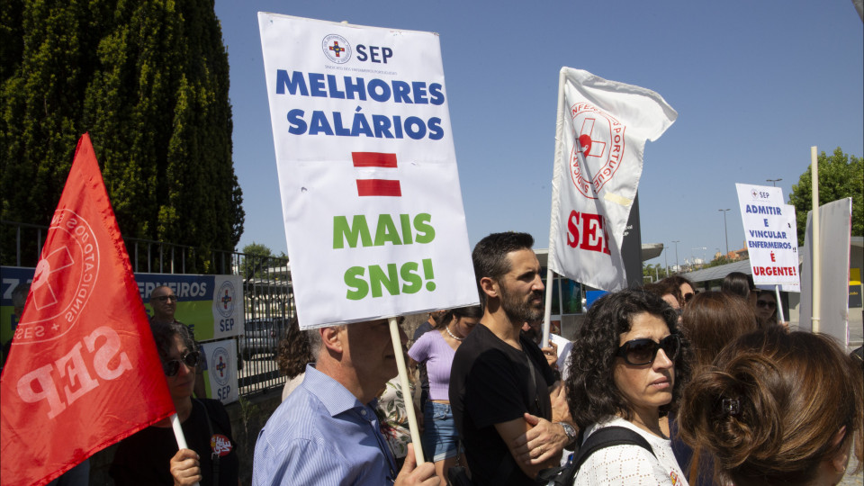 Enfermeiros mantêm greve parcial por tempo indeterminado apesar da fraca adesão