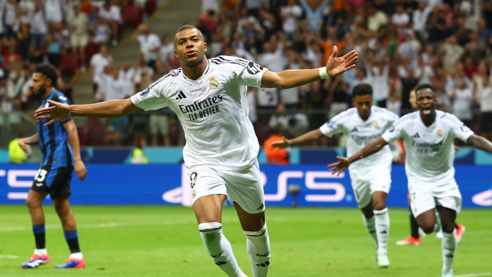 Real Madrid, o rei da Europa. Mbappé marca e ergue Supertaça Europeia