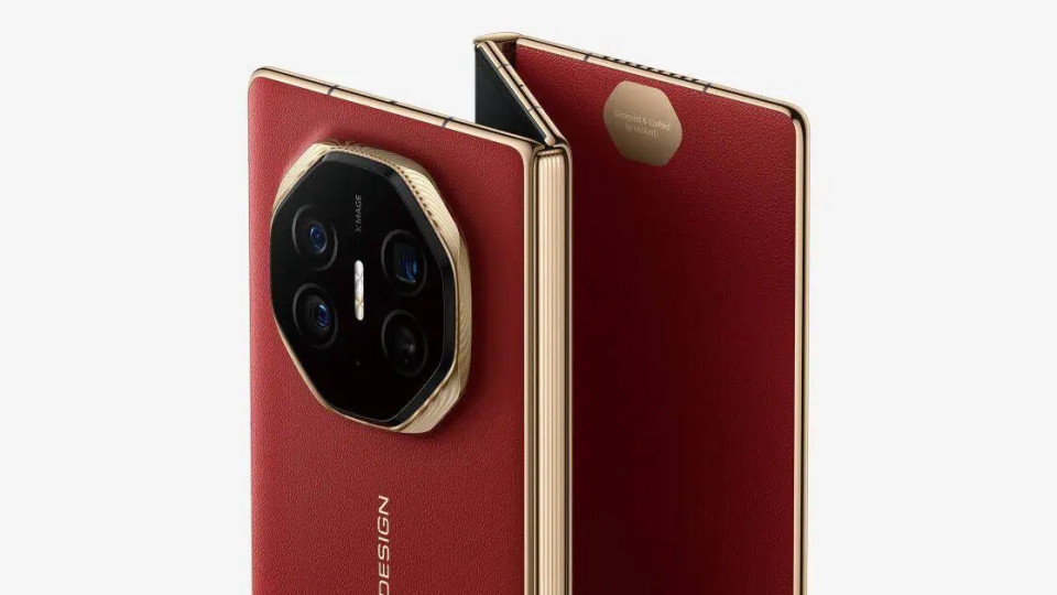 Huawei desvenda mais uma imagem do seu dobrável triplo