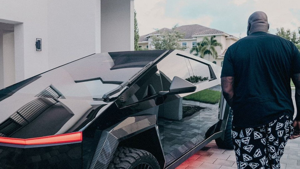 O Tesla Cybertruck de Shaquille O'Neal é diferente de todos os que já viu