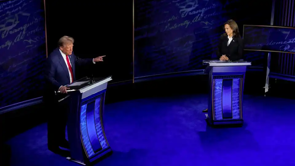 Debate EUA: Harris "controlou o debate" e Trump mordeu o isco