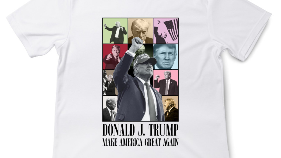 "Swifties por Trump". Republicano vende merchandise a imitar a da artista