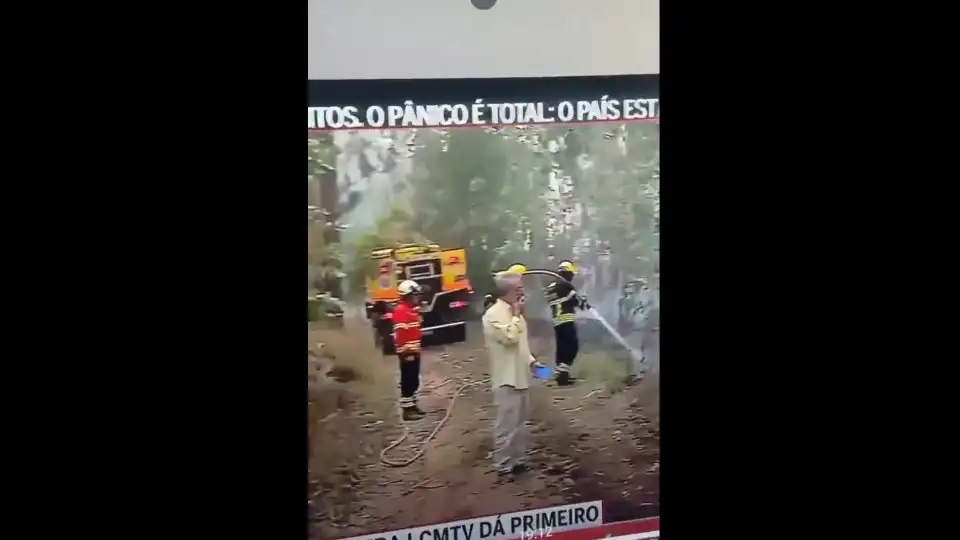 Vídeo de homem a atirar cigarro junto a chamas em Águeda chega 'lá fora'