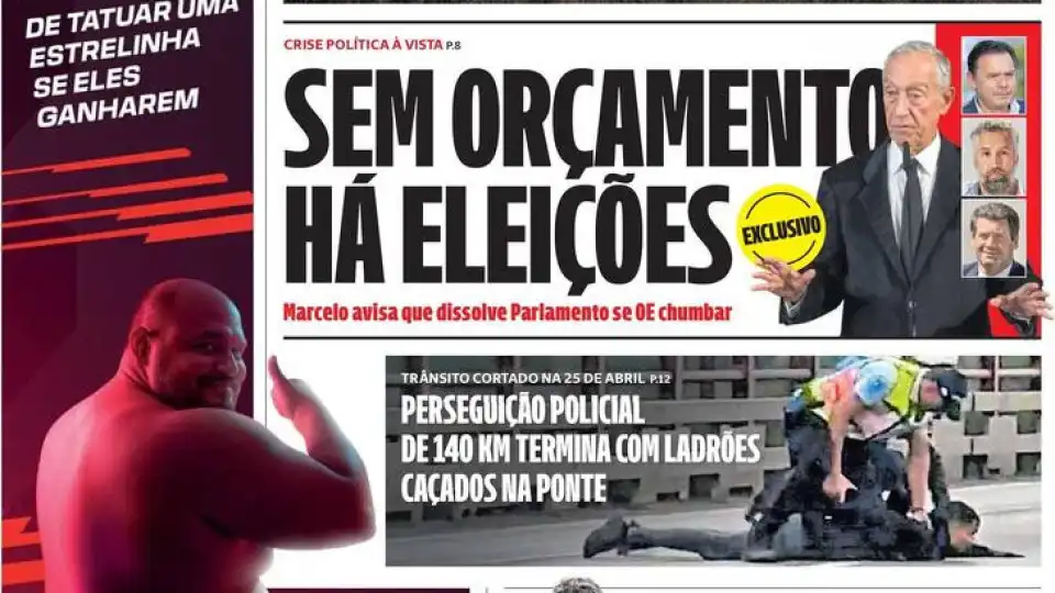 Hoje é notícia: Se OE chumbar há eleições; Quem financia os partidos