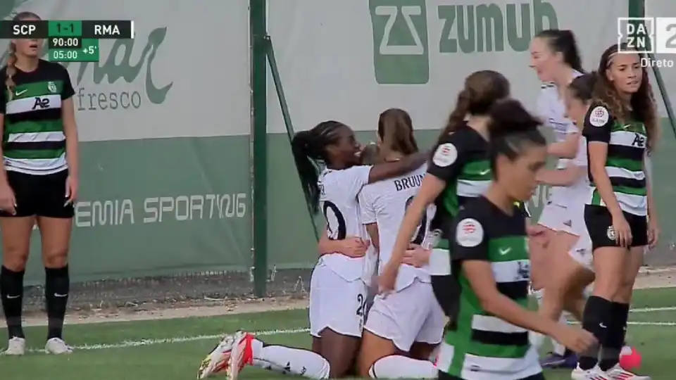 Novo erro de Hannah Seabert ditou derrota do Sporting frente ao Real 