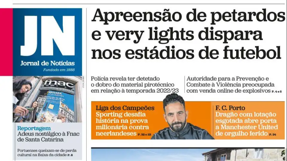 Hoje é notícia: Estádios? Apreensão de very lights dispara; Mina derrapa