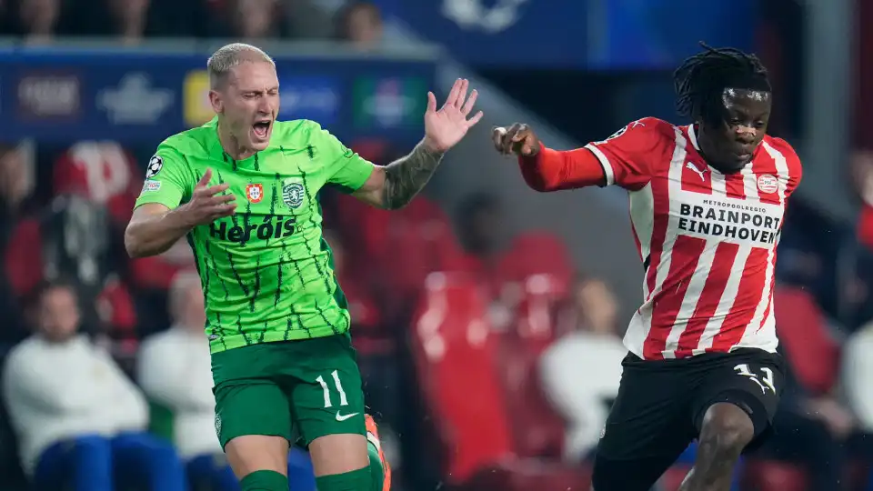 As melhores imagens do PSV-Sporting na Champions que não viu na TV