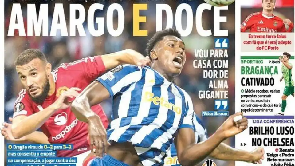 Por cá: FC Porto a "fogo e gelo" com Bruno Lage a "destruir"