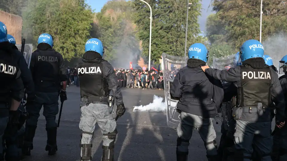 Manifestação pró-Palestina em Roma marcada por confrontos com a polícia