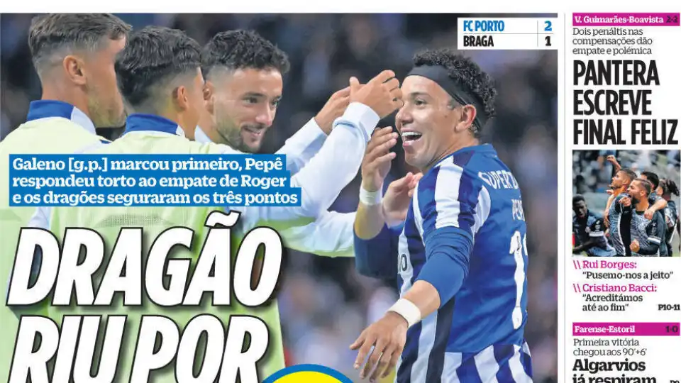 Por cá: Dragão foge por entre o nevoeiro... que embrulha o calendário