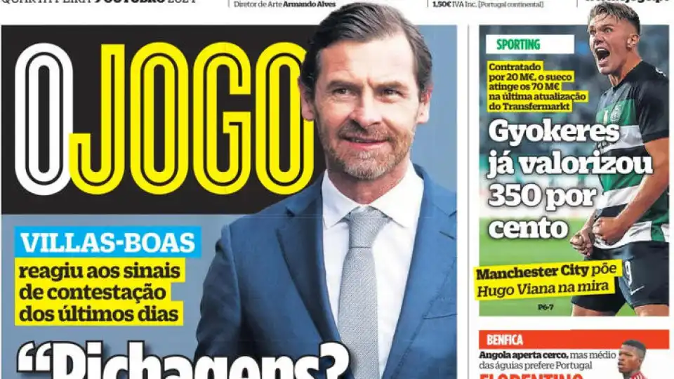 Por cá: AVB implacável, Rúben de ouro e Florentino espera por Martínez