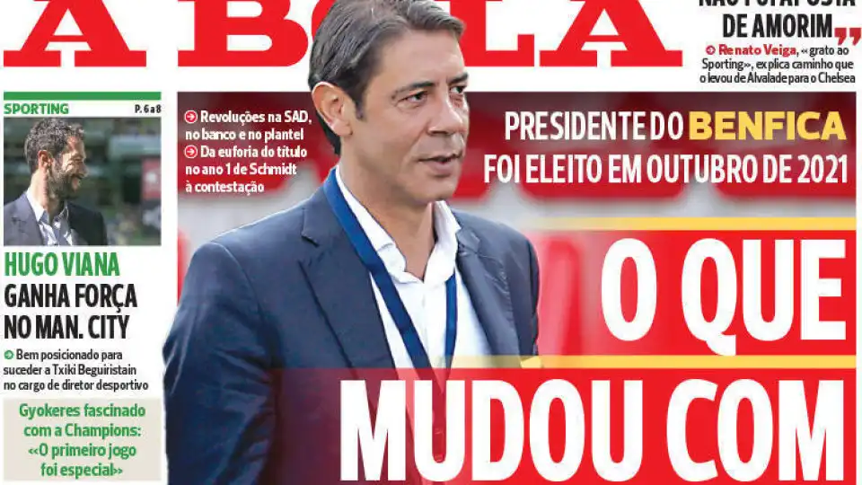 Por cá: Foco em Samu e as mudanças no Benfica com três anos de Rui Costa