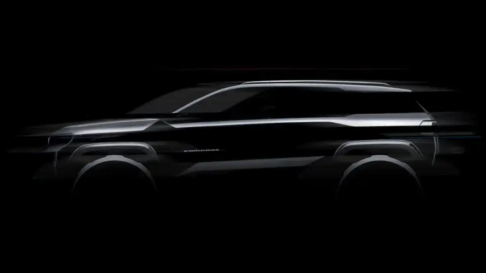 Novo Jeep Compass deixa-se ver numa imagem reveladora